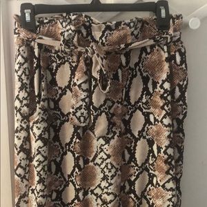 Snake skin comfy flowy pants